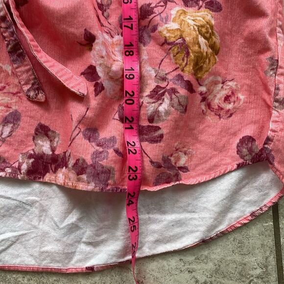 LOVESHACKFANCY Willow Corduroy Top In Charlestown Pink - Picture 15 of 16